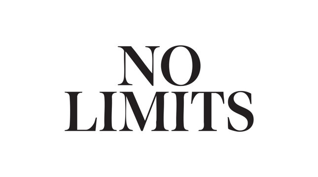 no limits black silhouette with line art vector pair icon