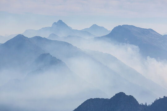 Mountains silhouette