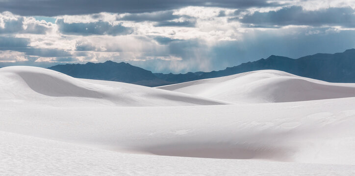 White sand dunes