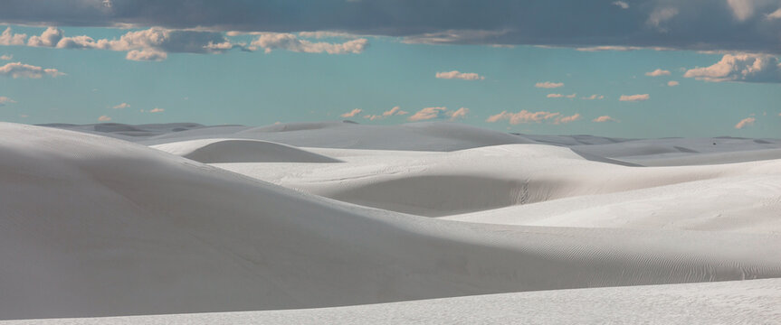 White sand dunes