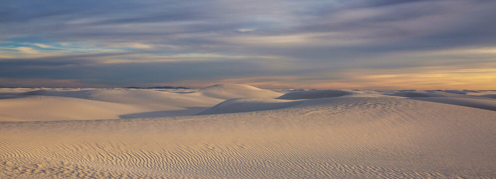 White sand dunes