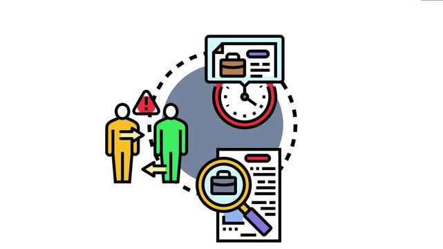 Conceptualizing employee tenure, a key factor for staff retention, involving careful hiring processes, managing turnover risks, and fostering workplace longevity in business