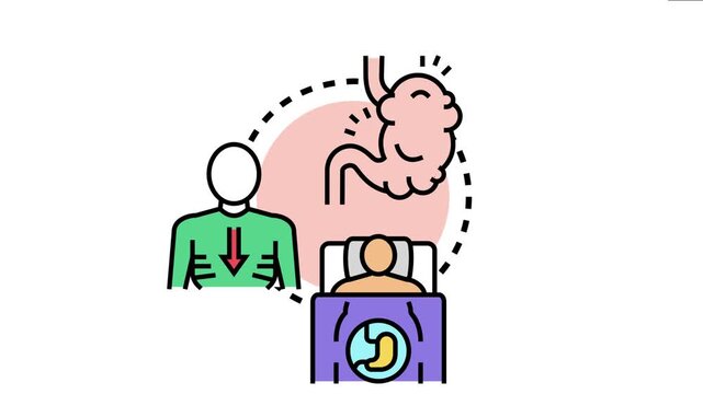 Medical presenting common symptoms experienced during the body's adaptation period to a low carbohydrate diet, including fatigue, digestive issues, and general discomfort
