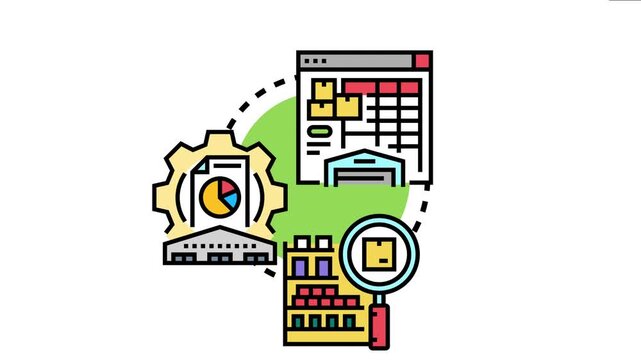 Business process representing low inventory levels with organized stock monitoring, supply chain optimization, and efficient warehouse management for retail and e commerce