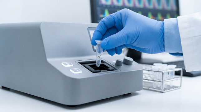 Scientist Transferring Mosquito Specimen into Vial for Laboratory Analysis
