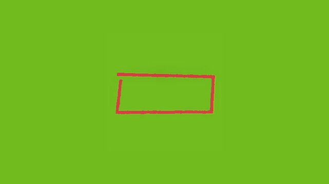 Hand drawn rectangle animation.