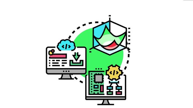 Low code platform concept rapid application development, simplifying software creation for businesses, and enabling faster digital transformation through visual programming