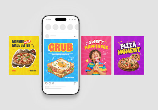 Social Media Square Post Banner Mockup
