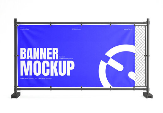 Outdoor Advertising Banner Mockup