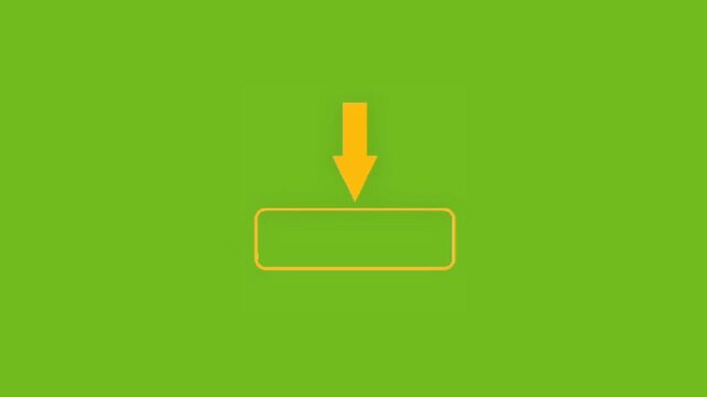 A dynamic yellow arrow pointing a rectangle.