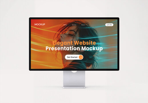 Desktop Monitor Screen Mockup