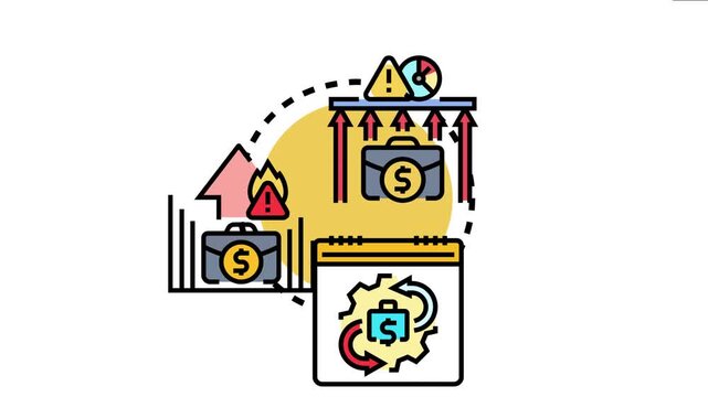 Vector depicting the concept of reducing business expenses, managing financial costs, and optimizing company overhead through strategic processes and efficient budgeting