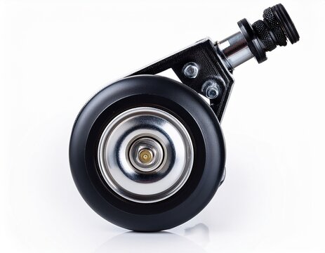 caster wheel pully isolated on white background