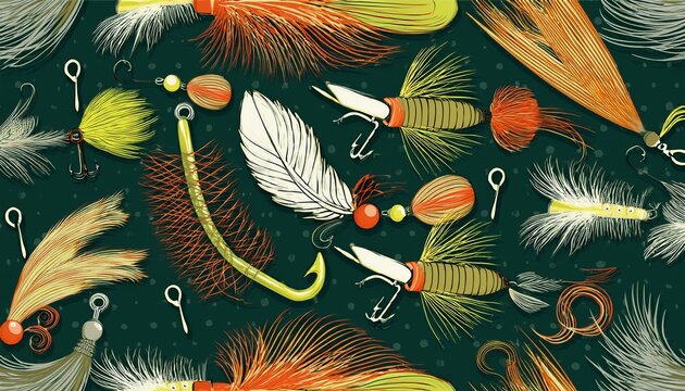 fishing lures and flies pattern