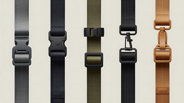 Adjustable Luggage Strap Collection with Different Buckles