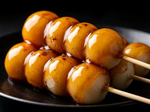 Traditional Japanese Dango Desserts. Japanese culinary culture, traditional wagashi sweets, tea ceremony, zen lifestyle, Asian gastronomy, authentic travel experiences