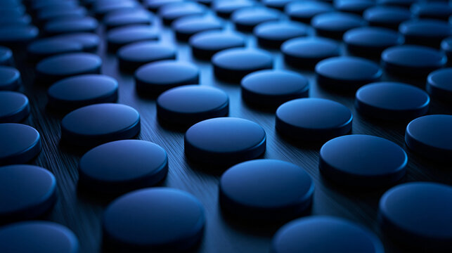 Abstract Blue Geometric Surface Texture Pattern