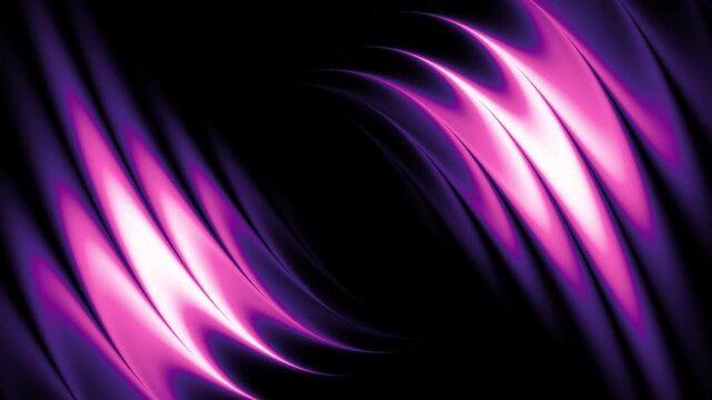 Vibrant purple light curves elegantly against a dark void. The motion feels alive, fluid, and mesmerizing. Soft glows highlight subtle undulations like a living fabric. Ideal for digital art