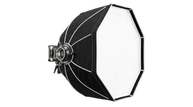 Octagon Softbox Studio Light PNG, Isolated on a Transparent Background