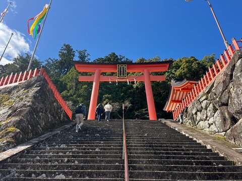 Kumano Nachi Taisha Grand Shrine in Nachi-Katsuura, Wakayama, Japan (Kumano Kodo Pilgrimage Route)