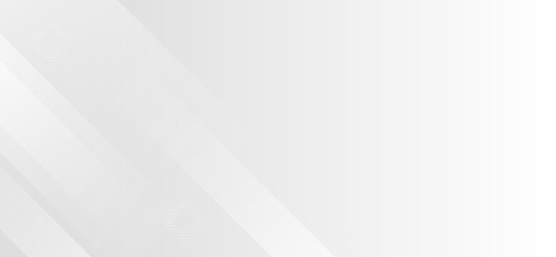 Minimal white and gray abstract background with diagonal lines and soft gradient for clean corporate designs