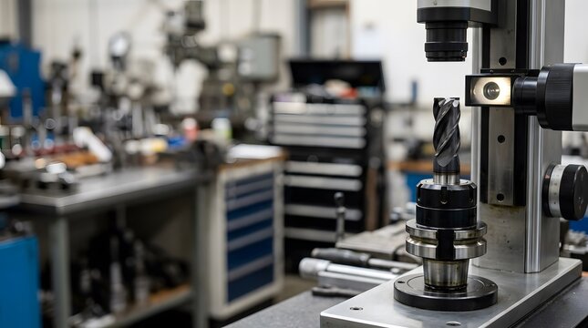 precision cnc tool presetting gauge for measuring cutting tool dimensions, improving machining setup accuracy, production efficiency and manufacturing quality control