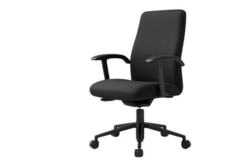 Obraz premium Black ergonomic swivel office chair