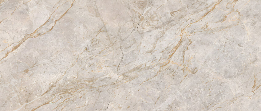 Gray marble texture background featuring detailed golden veins and fine cracks across taupe stone surface for luxury interior design