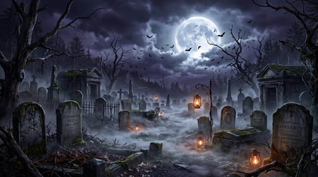 scary halloween night