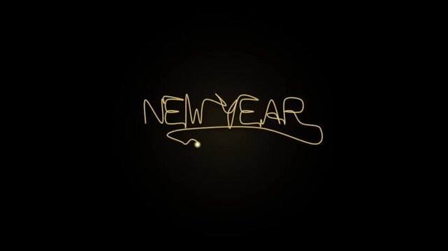 A single glowing letter N drawn with light in a dark space video