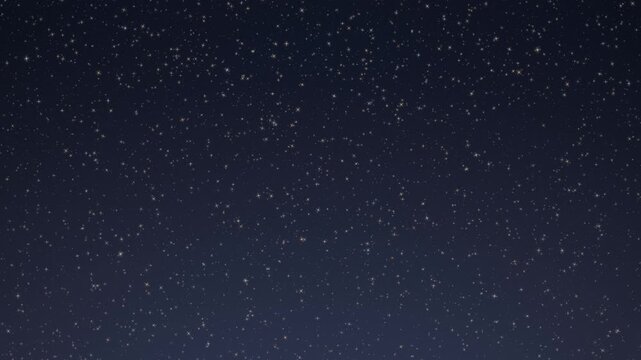 Starry Night Sky with Gently Twinkling Stars Animation Loop
