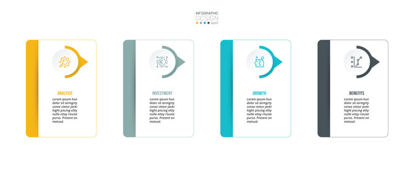 Business or marketing infographic template.
