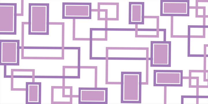 Light Purple vector cover in polygonal style. Beautiful illustration with rectangles and squares. The template can be used as a background.