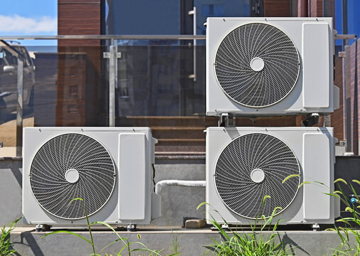 Set of external block of HVAC