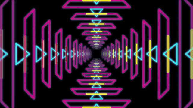 Neon Tunnel Motion Background