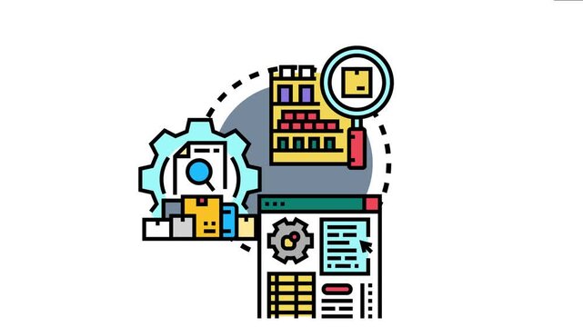 Just in time inventory methodology optimizes warehouse stock. Efficiently managing logistic processes and supply chains through digital systems for improved storage. Delivery