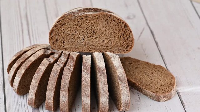 Video of black bread