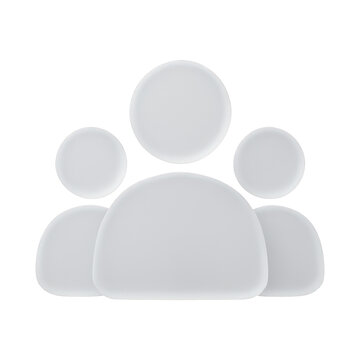 PNG Minimalist group icon illustration.