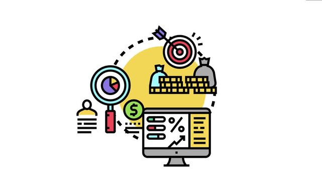Investment success concept representing financial growth, capital appreciation, and strategic evaluation using data analysis and detailed progress tracking for optimal business performance