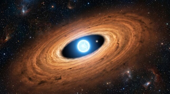Planet Formation: A Dusty Protoplanetary Disk Circling A Newborn Star