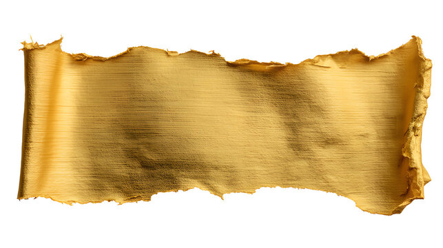 Old vintage paper scroll with torn edges and texture