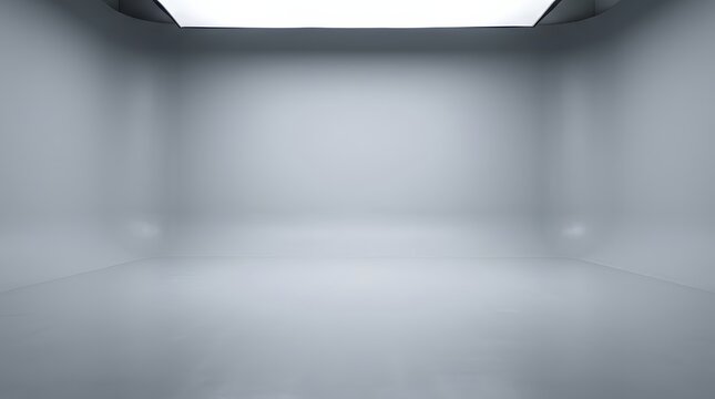 Light gray studio cyclorama with soft lighting and subtle shadows, empty seamless backdrop for