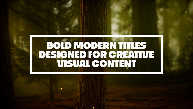 Clean and Modern Boxed Text Animations