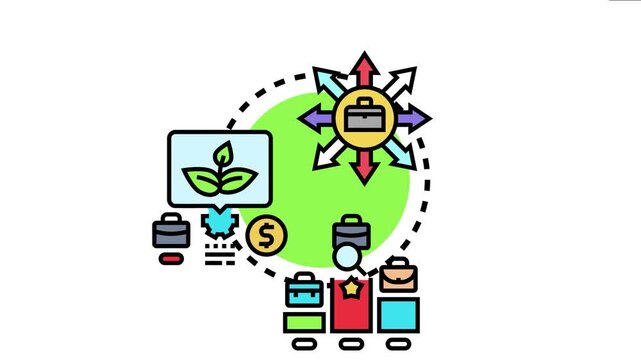 Business strategies are growing through various stages, considering development metrics, financial investment, and process optimization to achieve success and maturity