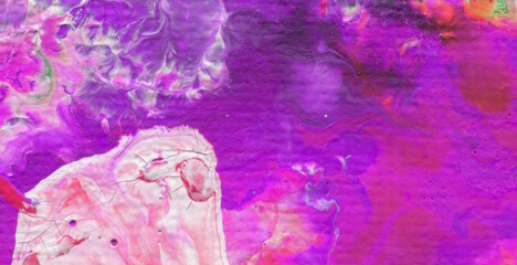 Dynamic Dye Swirls in Bright Acrylic Brush Style © Roman