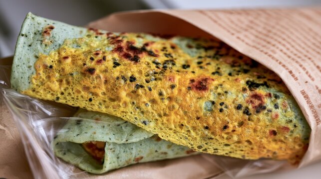 Authentic Tianjin Pancake Fruit, Classic Chinese Street Snack with Crispy Taste and Local Food Culture