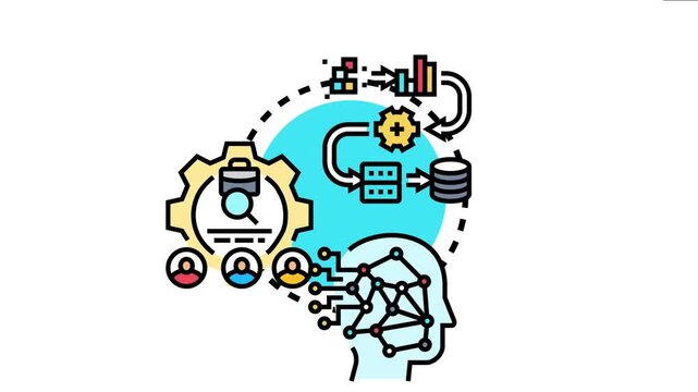 Master data platform management concept the various stages of data processing, storage, analytics, and human integration within an intelligent system for business operations