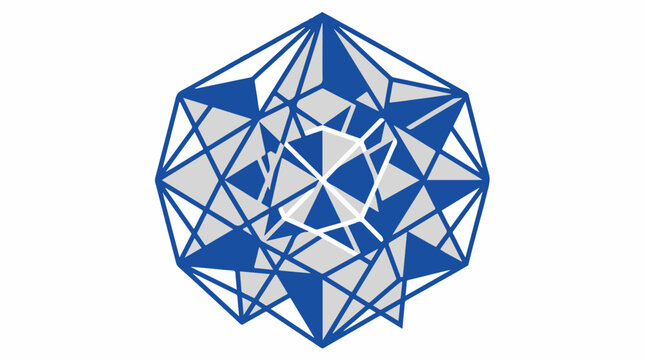 A sophisticated interlocking lattice of sharp geometric lines forming a complex crystal-like mesh structure, symbolizing post-quantum cryptographic resilience, wide negative space, uniform