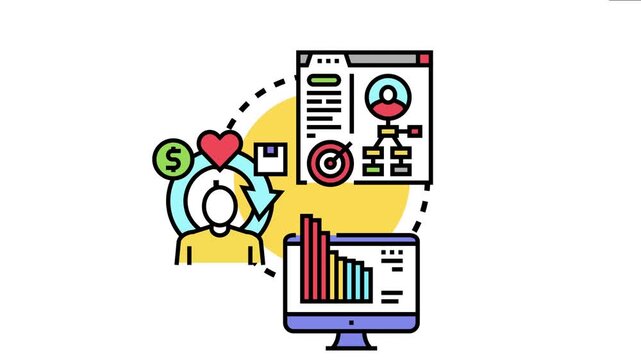 Marketing specialists are analyzing consumer behavior, competitor strategies, and financial data using various digital tools to improve business decisions and achieve company goals