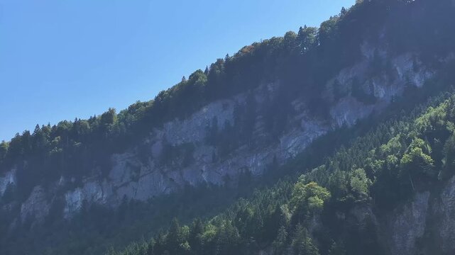 Peaceful Mountain Flowing Through Stoos Valley